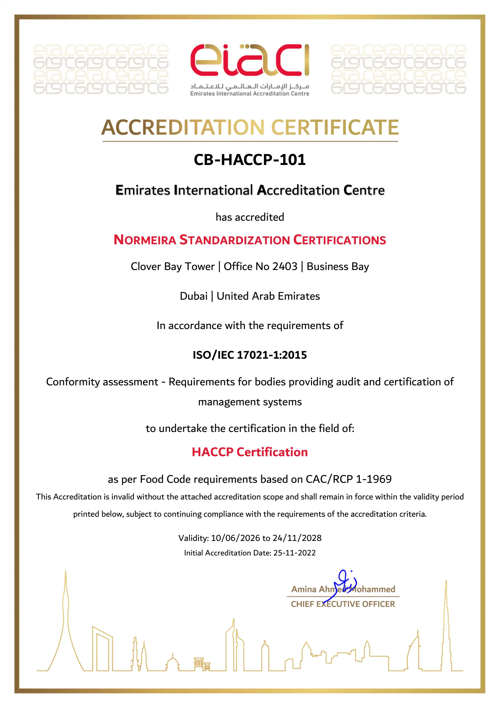 HACCP Scope