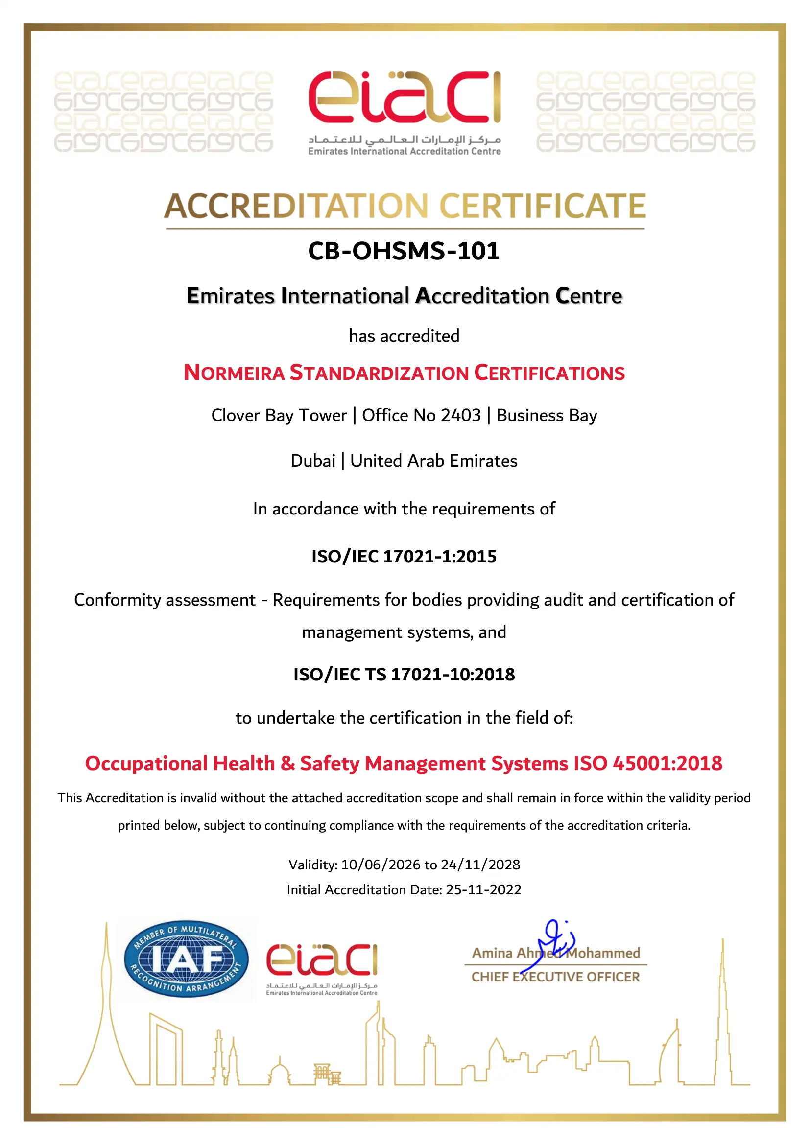 ISO 45001 Scope