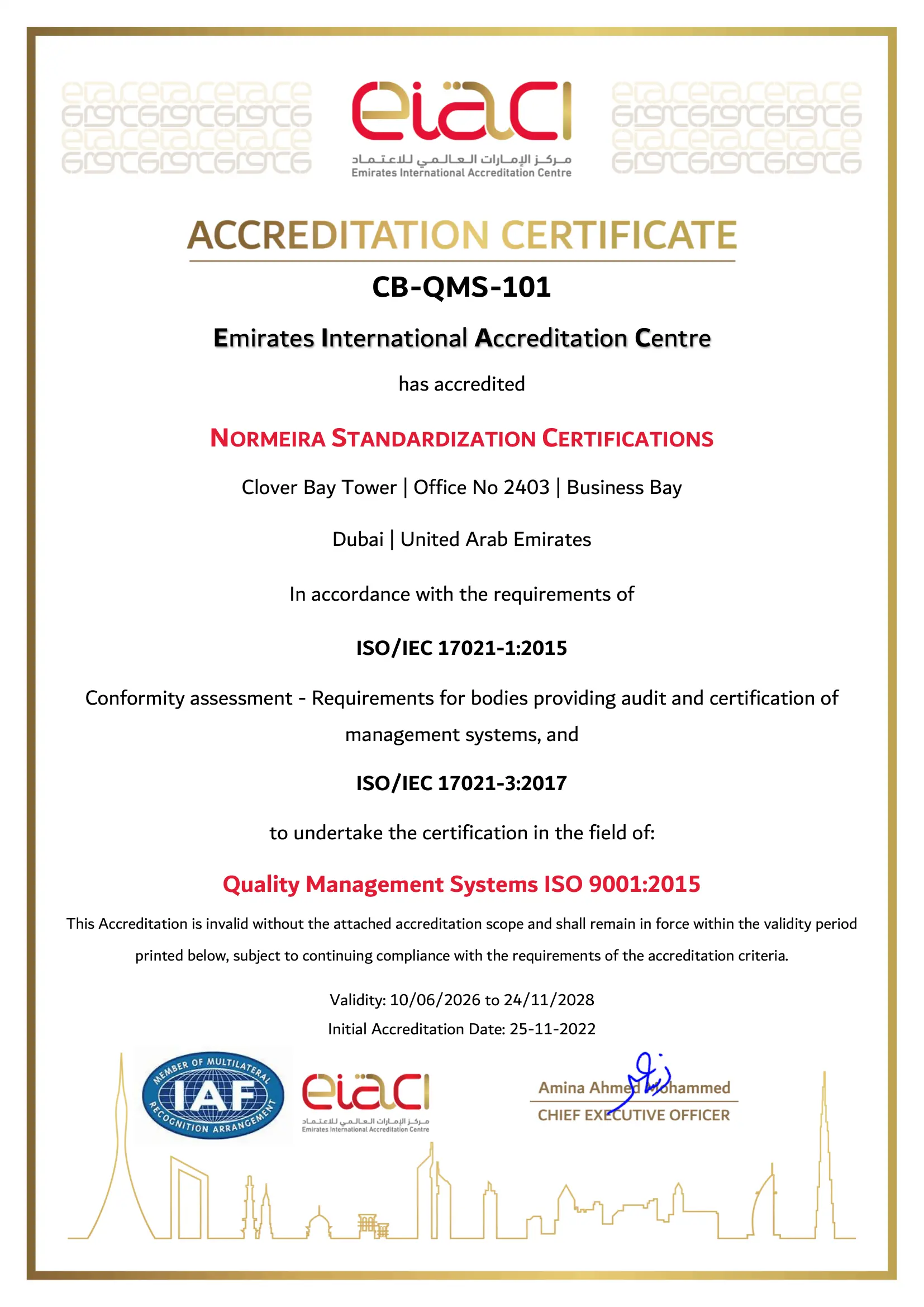 ISO 9001 Scope