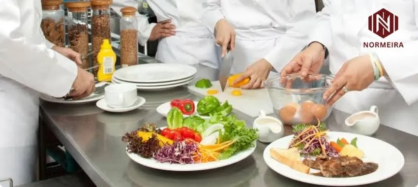 Certified HACCP professional inspecting hygiene compliance in a Kuwaiti food business